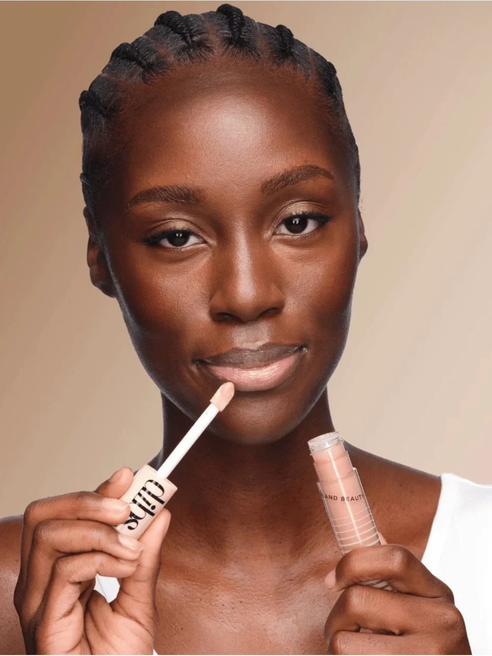 Dibs Go To Glossy Balm Kiss Me Quick- Peachy Nude Shimmer